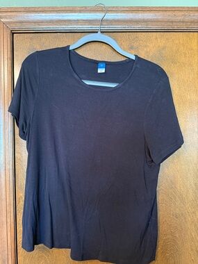 Old Navy Black Short Sleeve Crewneck Tee